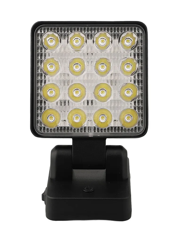 Camping Lighting Cordless LED Work Light Camping Work Light Color:red Black Hook For Hanging For Metabo 18V Battery