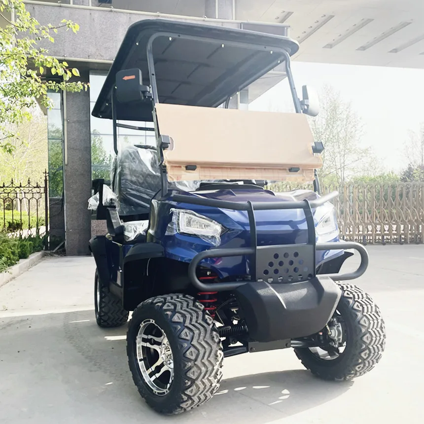 Carrello da golf elettrico partner esclusivo USA a 4 posti Batteria al litio 60V / Frigorifero Scooter da golf