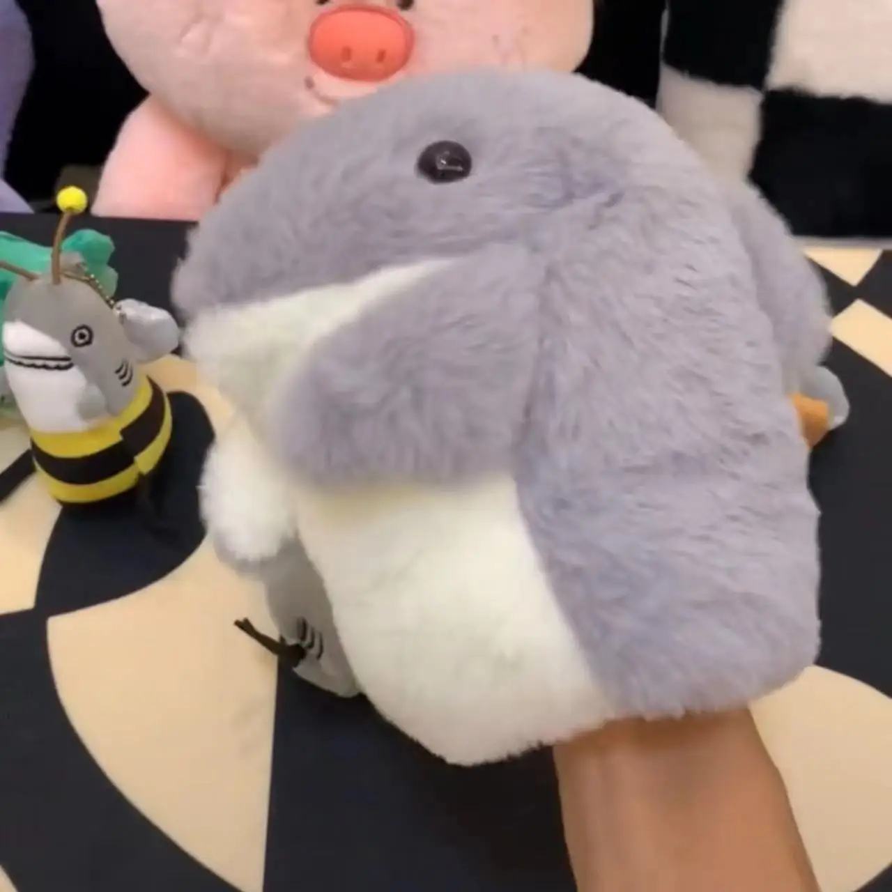 Cute Little Shark Hand Doll Glove Doll Shark Arm Plush Toy Open Mouth Doll Birthday Gift