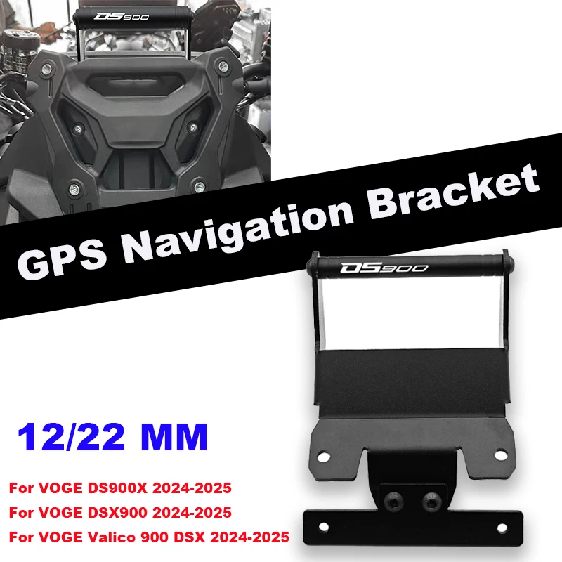 

For VOGE DS900X DSX900 Valico 900 DSX 12mm/22mm GPS Navigation Holder Bar Extension Support GPS Navigation Mount Bracket