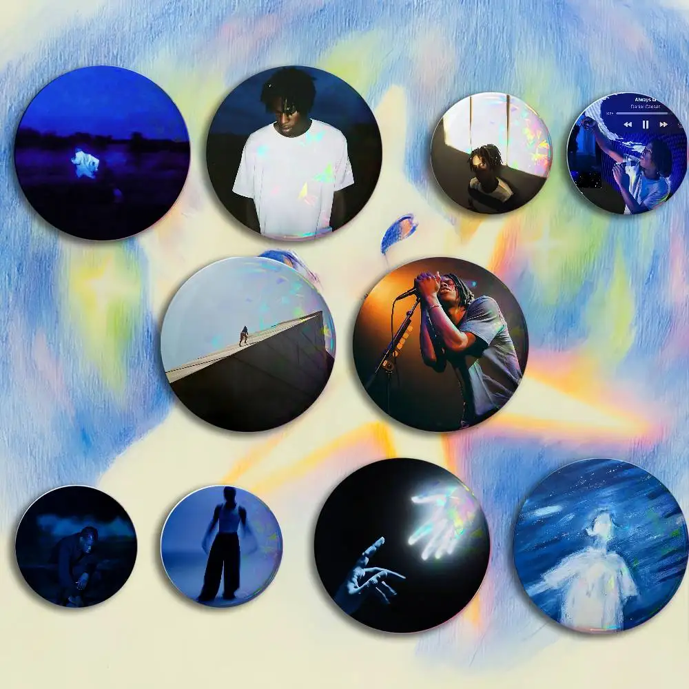 D-Daniel Caesar Button Pin Single Pack Anime Merch for Ita Bags Badge Collectible Buttons