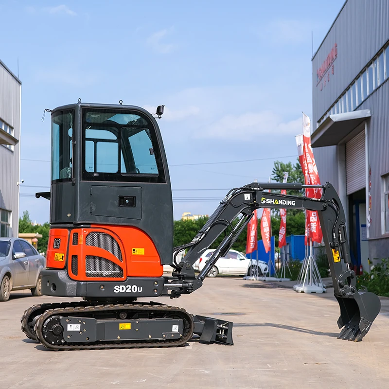 Mini Escavadeira Farm Kubota Motor, Venda Quente, Melhor Serviço, Importação da China, 1T, 1.8T, 2T, 2.5T, 3T