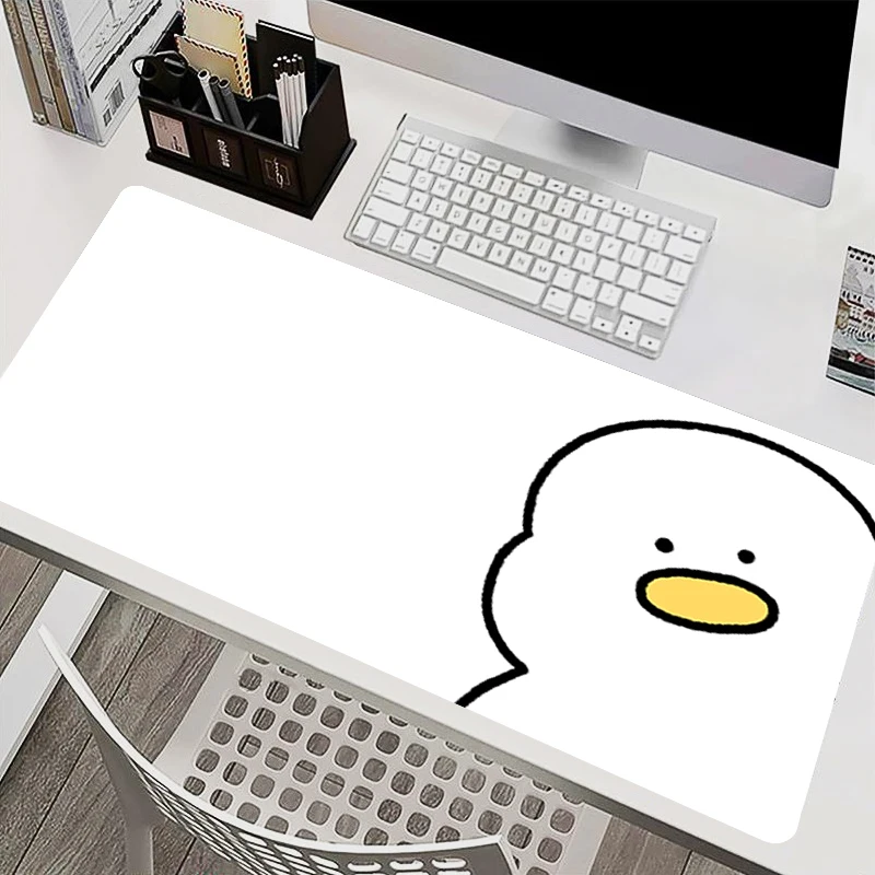 Duck Mouse Pad Large Extended Gaming Desk Mat Non Slip kawaii Mouse Pads White carpet Office Computer