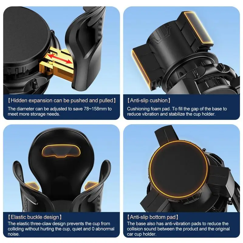 Auto Drinkhouder Insert Auto Cup Houders All Purpose Auto Cup Houder Auto Accessoires Voor Auto Truck Suv Rv