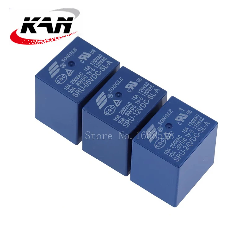 Free shipping 50pcs relay SRU-05VDC-SL-A SRU-12VDC-SL-A SRU-24VDC-SL-A -C 5VDC 12VDC 24VDC 10A 250VAC 4PIN/5PIN T70 Original New