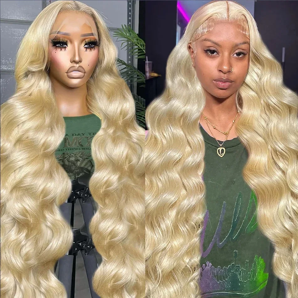 613 Honey Blonde Body Wave 13x4 Lace Front Wig 13x6 HD Transparent Lace Frontal Wig Brazilian Colored Human Hair Wigs For Women