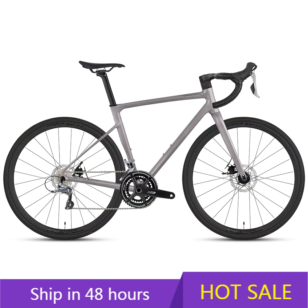 

POWER LEAP C6-Disc 700C Aluminum Bicycle for Adults Light Weight Road Bike with R2000-16S Full Hydr Disc Brake System and Alloy