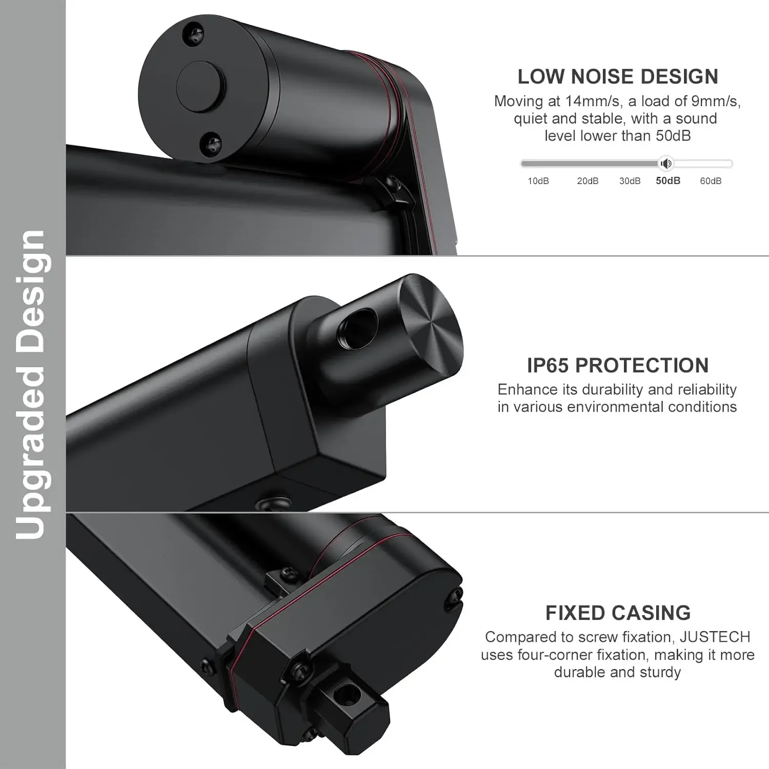 1500N 150kg Linear Actuator With Remote Control 4mm/s Speed Linear Actuator For Window Door Opener 100mm 150mm 200mm Stroke