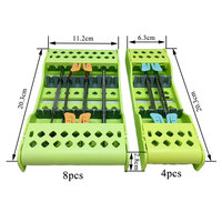 135℃ Autoclavable Dental Instrument Holders for 8pc 4pc Dental Instrument Sterilization Box Dental Instrument Box