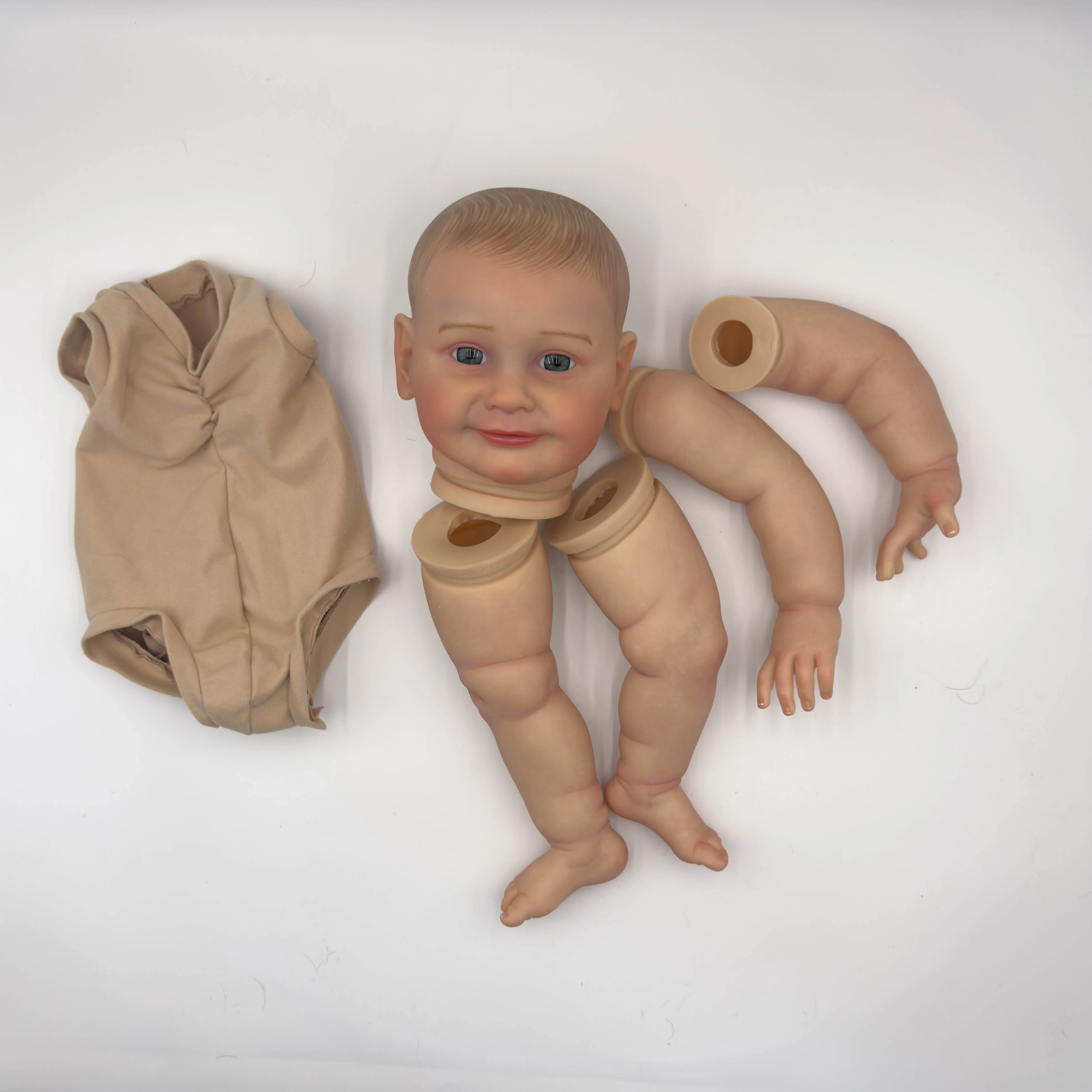 NPK 22inch Lifelike Reborn Doll Kit Zoe Baby Doll Parts DIY Toys - Unfinished Painted Baby Doll Kit for Collectors