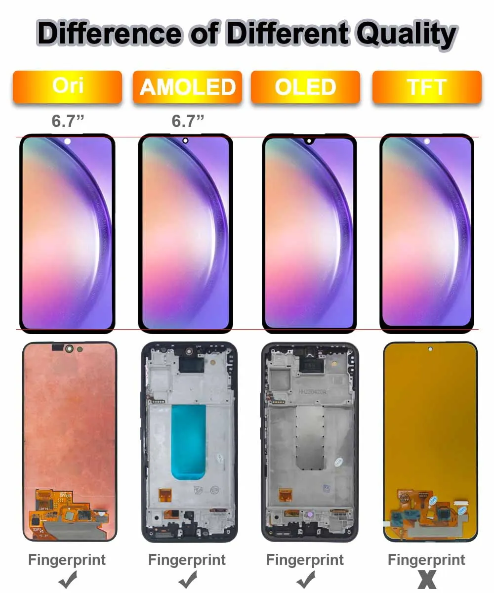 New Super AMOLED LCD for Samsung Galaxy A54 5G A546B LCD Screen Touch Replacement for Samsung A546 A546B A546U LCD Display image 6