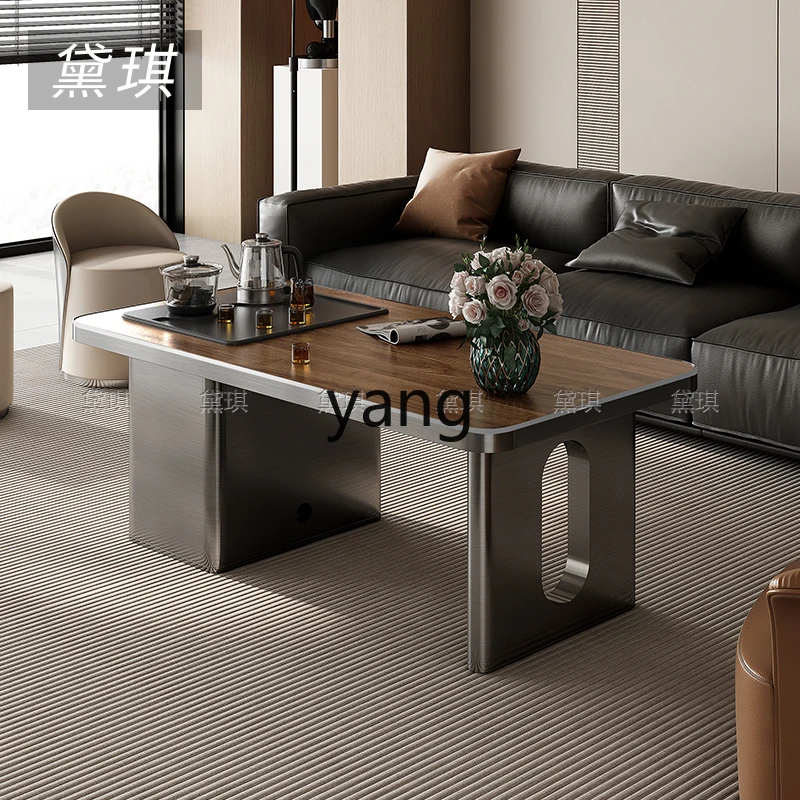 

LMM living room home office small apartment brewing coffee table high-end rock slab tea table
