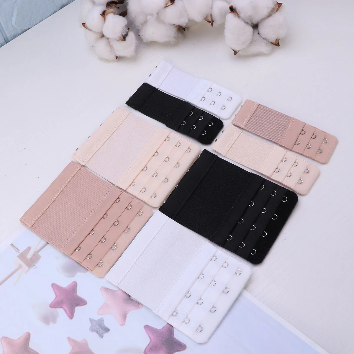 

8Pcs Women's Bra Extenders Double Triple Hooks Comfortable Brassiere Extension Hooks for Pregnancy Weight Gain Colorful