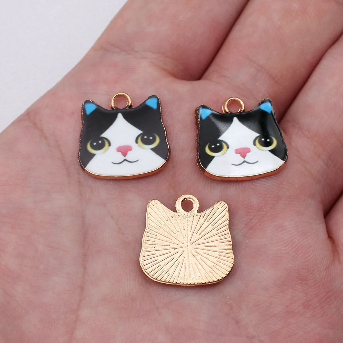 

10pcs 16x17mm KC Gold Color Cat Charms Zinc Alloy DIY Handmade Jewelry Making Accessories