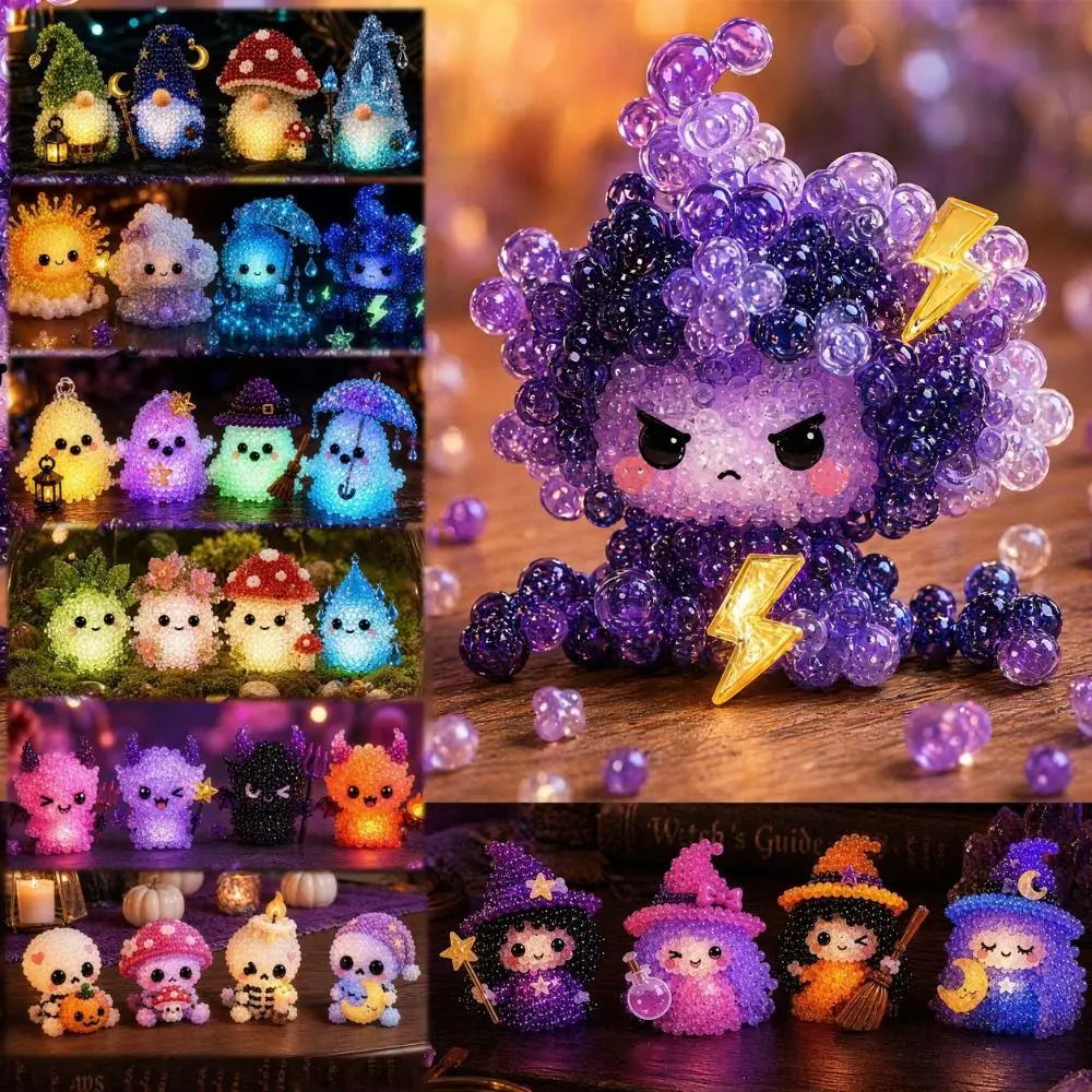 handmade-glowing-fantasy-spirits-diy-bead-kit-tiny-mini-3d-bead-pet-keychain-making-kit-colorful-educational