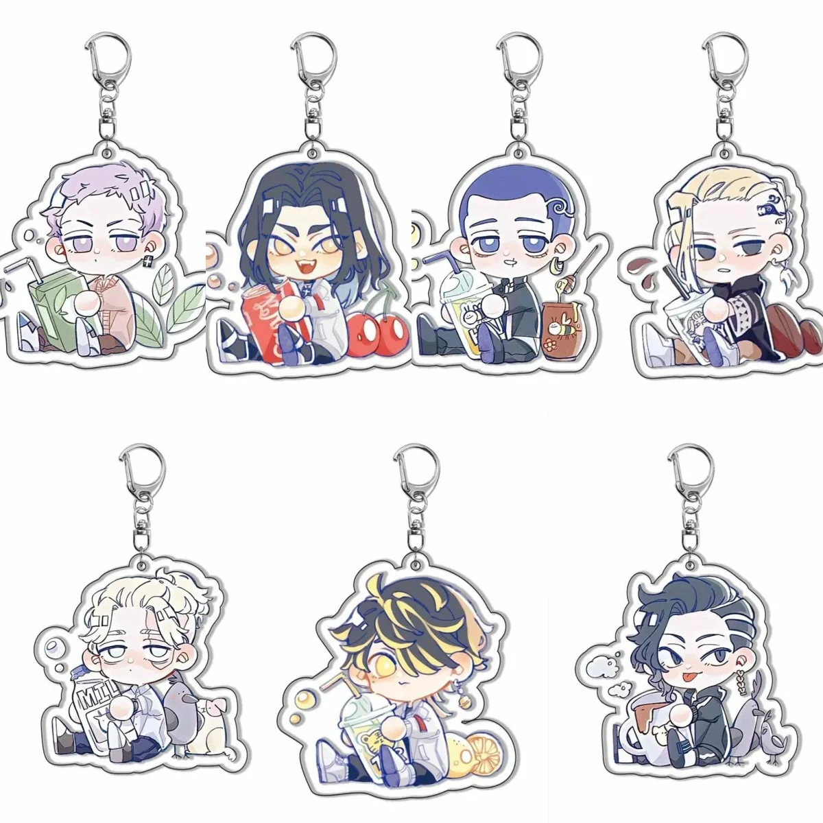 

6CM Anime Tokyo Revengers Acrylic Keychain Model Cosplay Characters Ornament Accessories Goods Collection Christmas Gifts