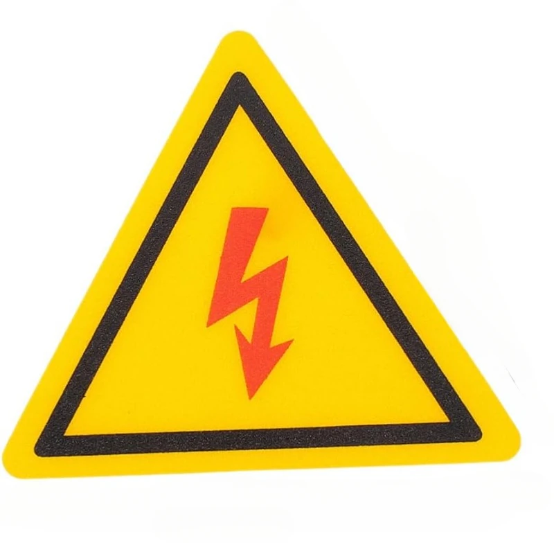 2 قطعة ملصقات تحذير الجهد العالي |   علامات تحذير الصدمات الكهربائية ملصقات السلامة للكهرباء |   ملصقات مخاطر الجهد العالي