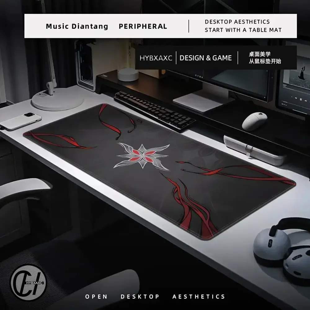 Genshin Impact Arlecchino Tappetino per mouse Tappetino per mouse Accessori da gioco per laptop Tappetino per mouse Tappetino da scrivania grande Tappeto per tastiera per giocatori di computer