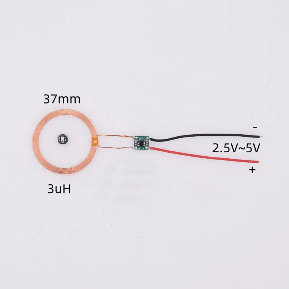 Taidacent Wireless Induction Leds Lights Module Wireless Power Transmitter Coil Levitating Moon Lamp Inductive Coil 5V 70mm Long