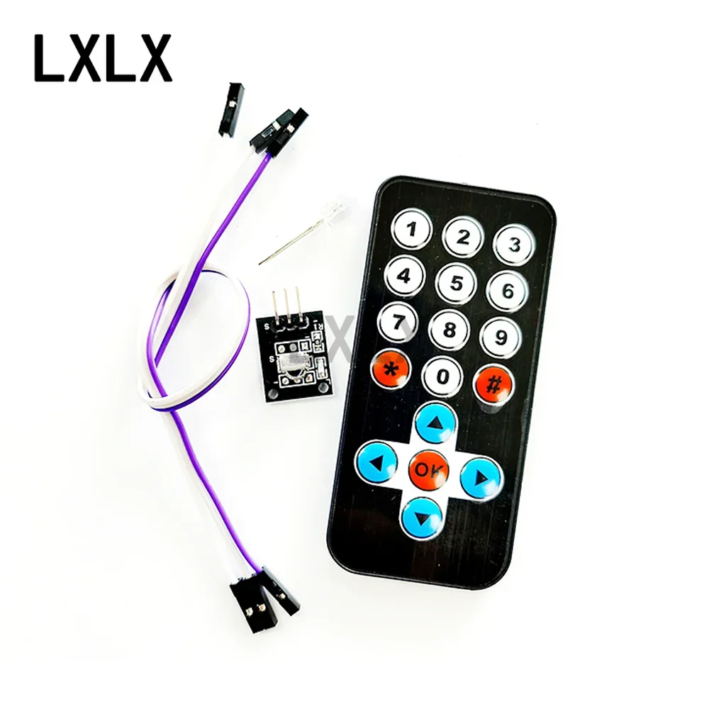 

1PCS HX1838 Infrared Wireless Remote Control Kit Remote Control Robot Remote Control Module Remote Control + Receiver Board