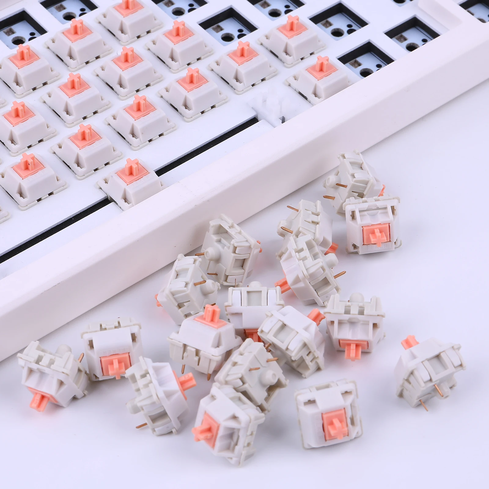 10-110 Chiếc Công Tắc FEKER Tương Tự Như Thánh Gấu Trúc Matcha 3Pin Cho Bàn Phím Cơ Keycaps Phụ Kiện Chơi Game Bàn Phím Chuyển