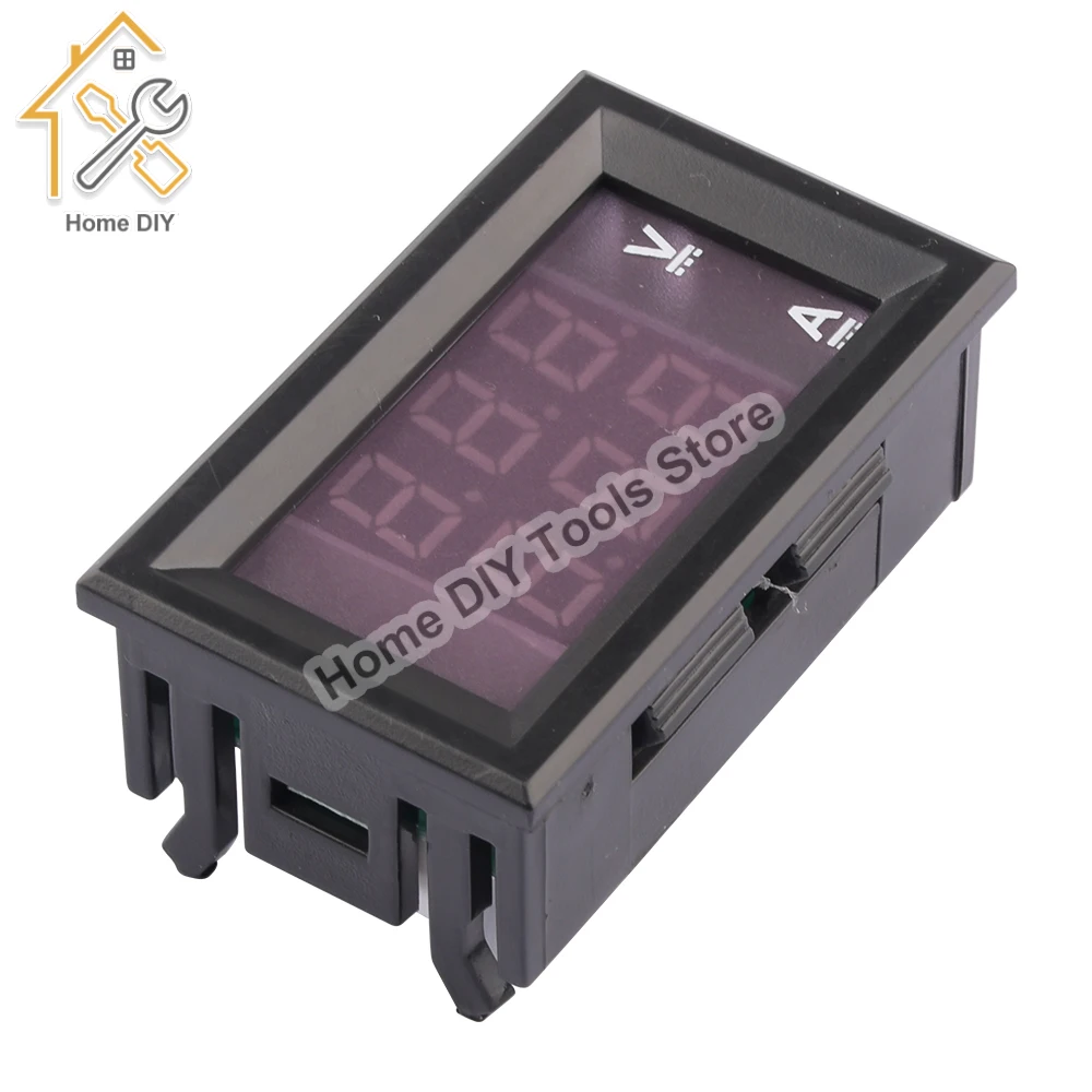 DC 0-100V 10A voltmetro digitale amperometro doppio Display rilevatore di tensione misuratore di corrente pannello Amp Volt Gauge 0.28 \