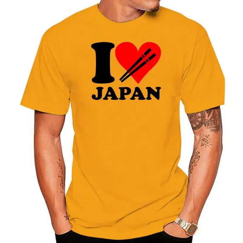 T SHIRT I LOVE JAPAN HEART CHOPSTICK SUSHI NIHON ICH LIEBE HERZ FOOD Cool Casual pride t shirt men Unisex Fashion tshirt