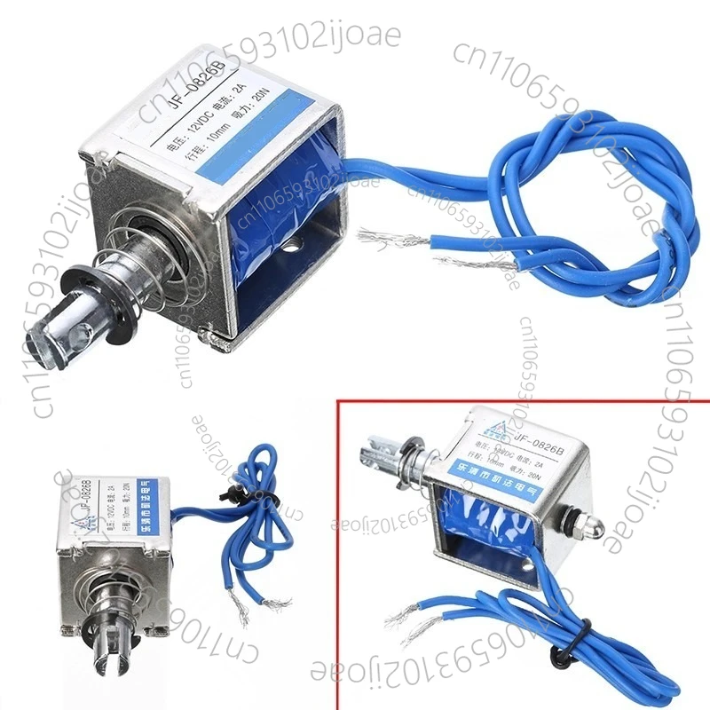 DC Frame Push-Pull Solenoid JF-0826B 12V 24V DC Pulling Force 20N Stroke 10mm