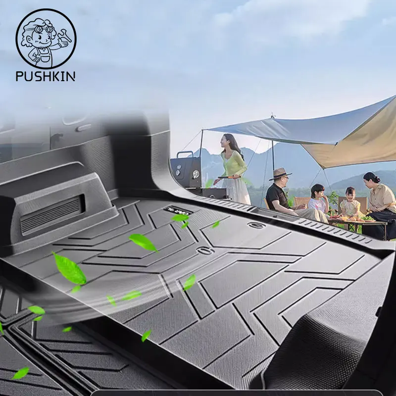 لشيري تيجو 8 برو 2025 2026 سيارة 5 مقاعد TPE الخلفي فرش داخلي للسيارات والشاحنات حصيرة مقاوم للماء تخزين الوسادة المضادة للانزلاق سهلة التنظيف اكسسوارات السيارات