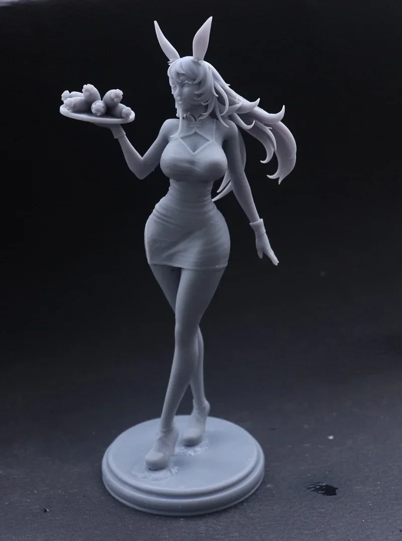 1/18 1/24 Resin Model Rabbit Girl  Unpainted Sculpture Figurine No Color RW-1067