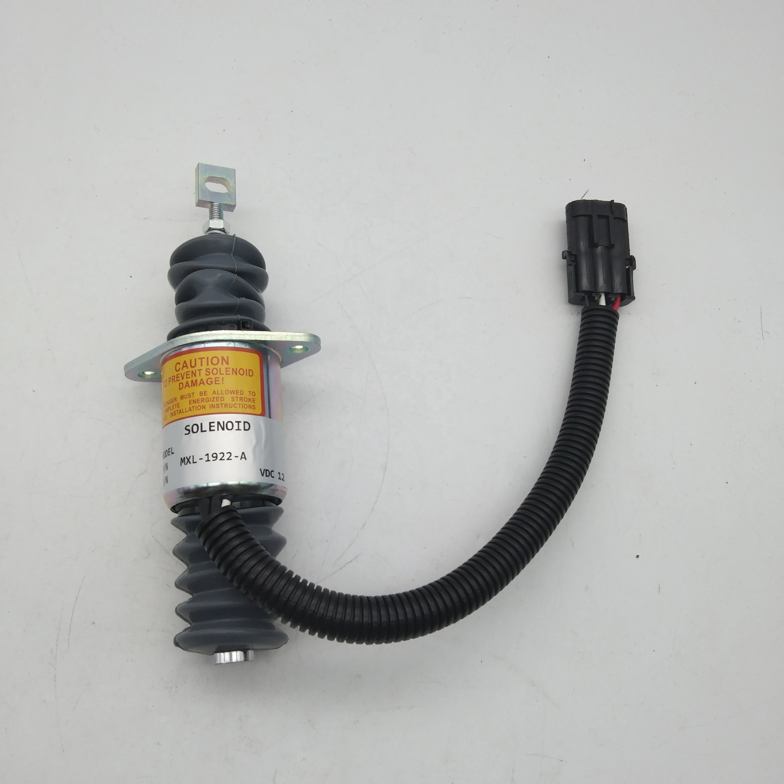 MXL-1922-A Stop Solenoid Valve 12V Fits Excavator Loader Diesel Engine Construction Machinery Parts