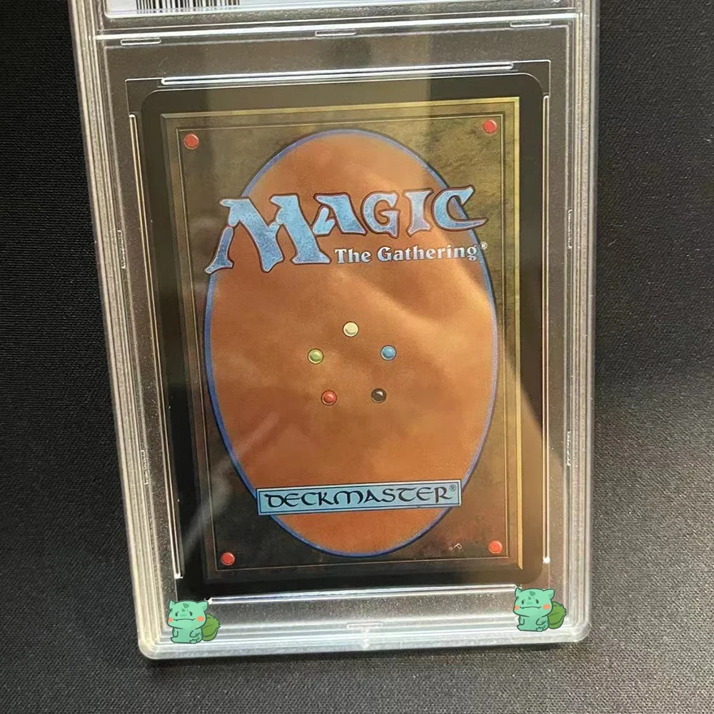 Etiqueta de tarjeta de grado de colección MTG THE ONE RING MINT 9, con estuche efecto holográfico, réplica de exhibición de tarjeta de colección,