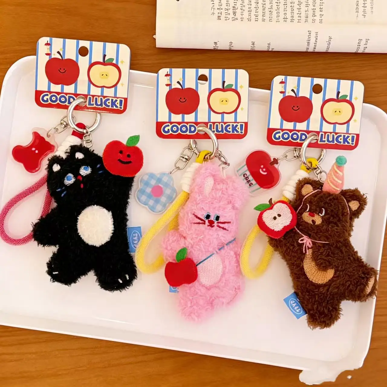 Cute Cute Pet Doll Pendant Backpack Keychain Versatile Pendant Girlfriend Couple Small Gift