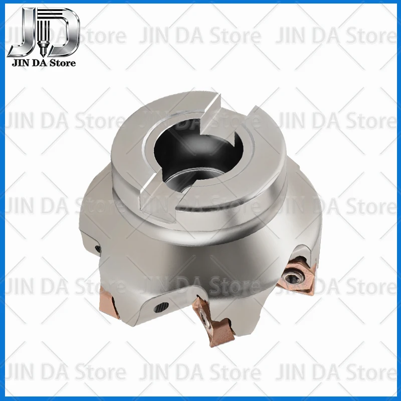 MFWN900 63 80mm double-sided hexagonal heavy-duty milling cutter head, compatible with WNMU0806 blade, FMB22 FMB27 32 tool holde
