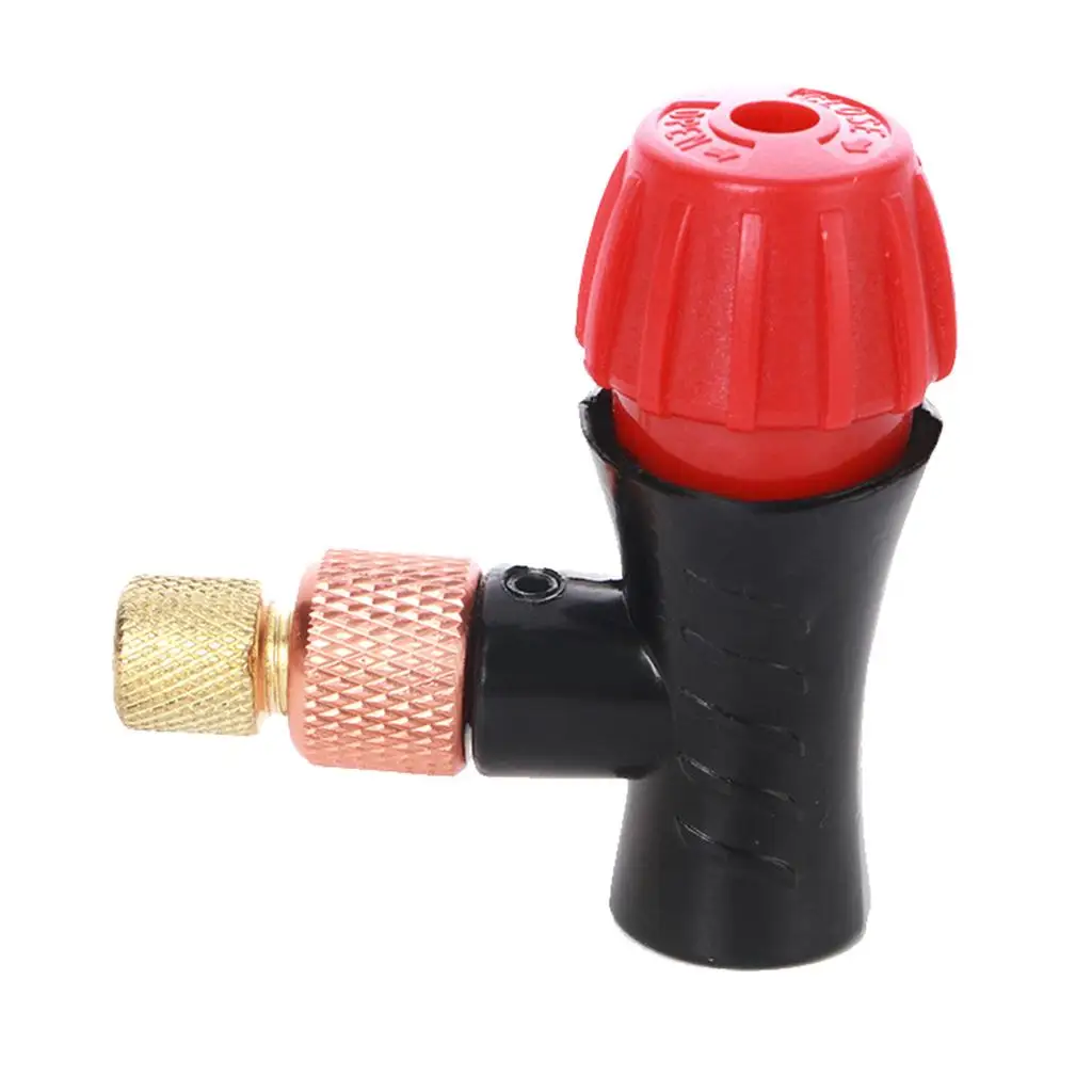 Portable CO2 Inflator Head, Tire Pump Fits for Presta & Valve,