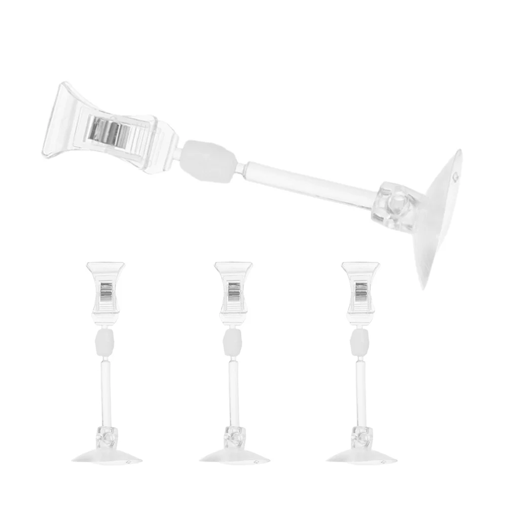 

4 PCS Aquarium Airline Suction Cups Feeding Clamp Sucker Clip for Fish Control Clips