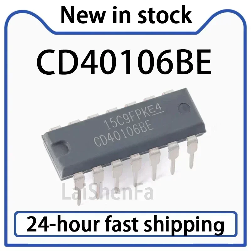 10-20PCS CD40106BE Direct Insertion PDIP-14 Six Channel Schmitt Trigger Chip Stock
