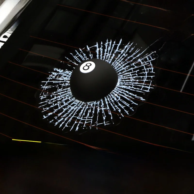 

3D мяч для настольного тенниса, гольфа, наклейка на окно автомобиля, розыгрыш, настоящий мяч, Smaes Glass Cra, персонализированная наклейка на окно автомобиля, Etie Wing Stier