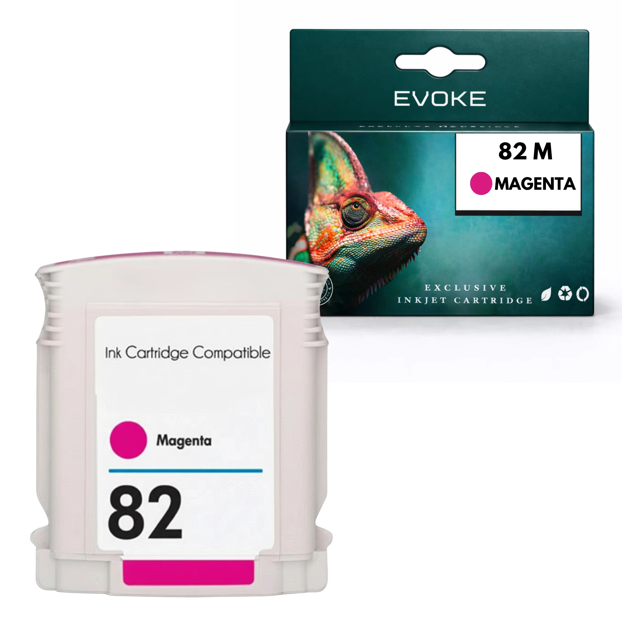 Evoke Compatibele Inkt voor Hp 82 m 82m C4912A Magenta Designjet 500/500Ps/800/800P/815/820