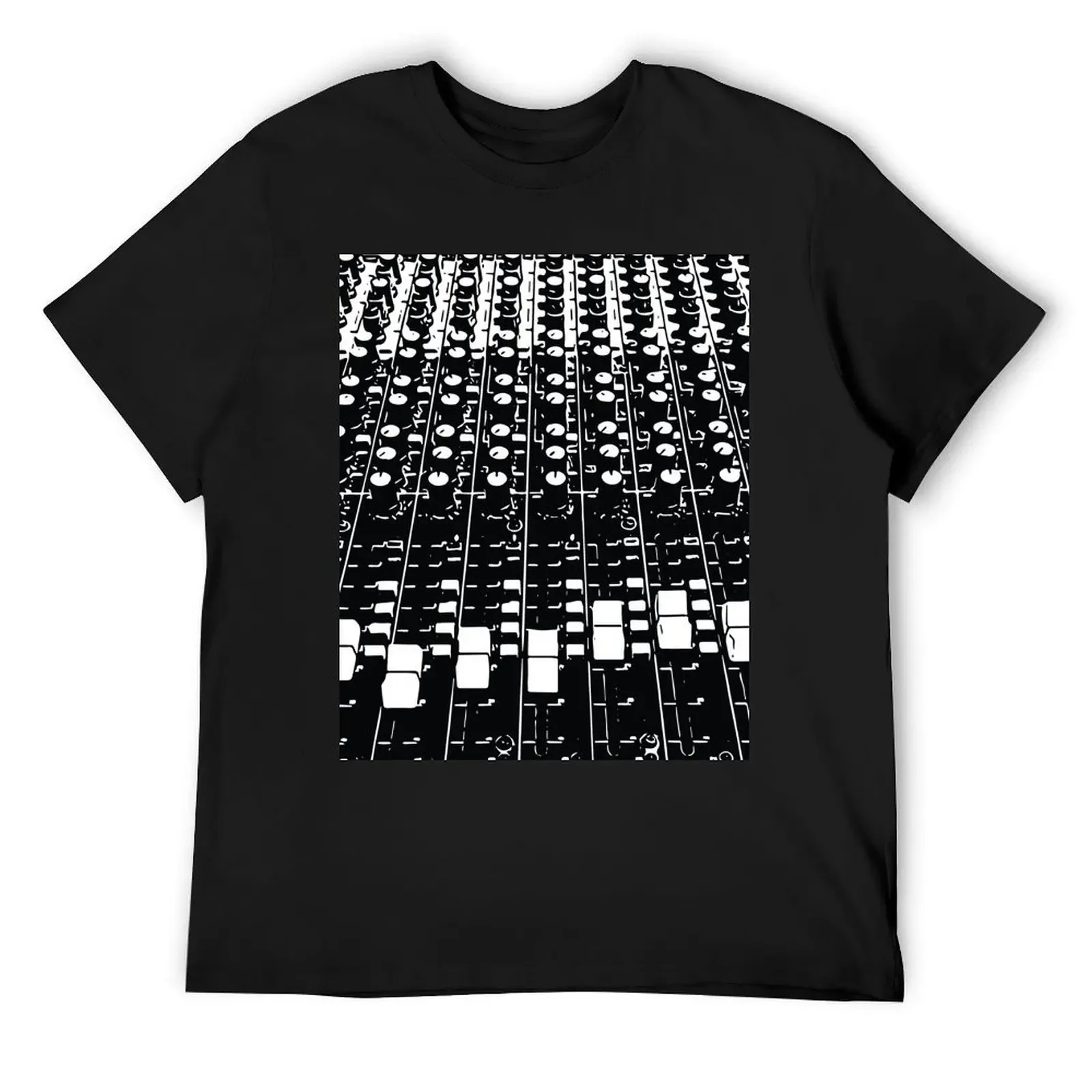 EDM Sound Mix Board Rave Techno Music T-Shirt korean fashion plus size tops custom shirt Men's cotton t-shirt