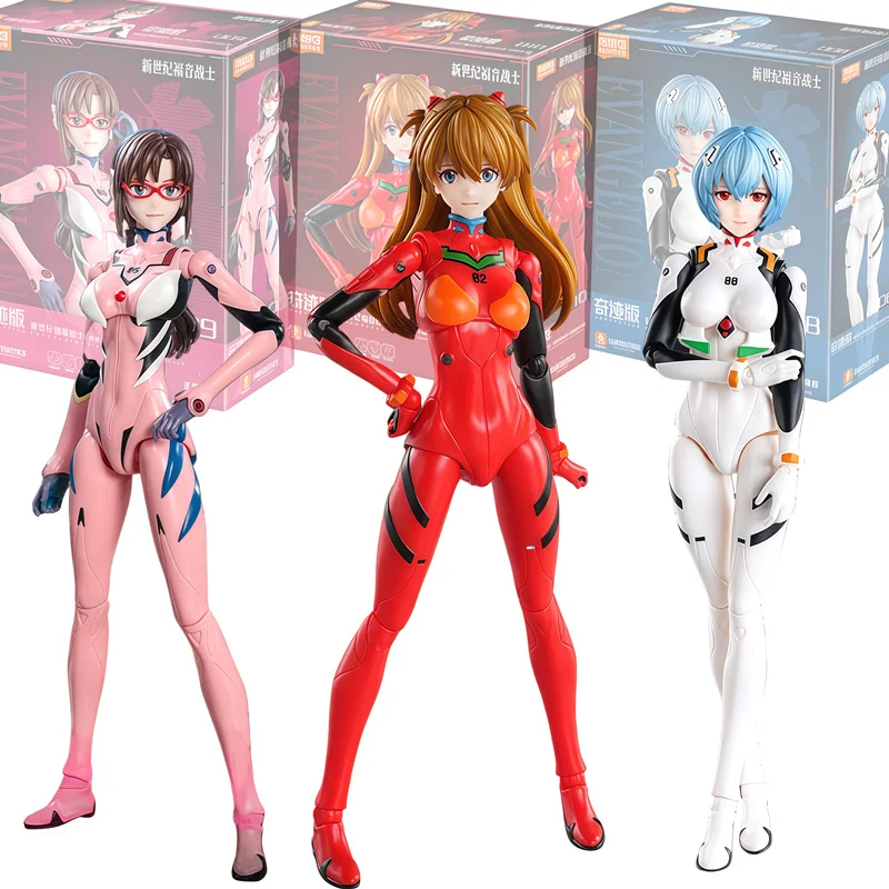 Blokees néon Genesis Evangelion Rei Ayanami Asuka Langley Soryu Mari Makinami illustre figurine assemblée jouets cadeaux