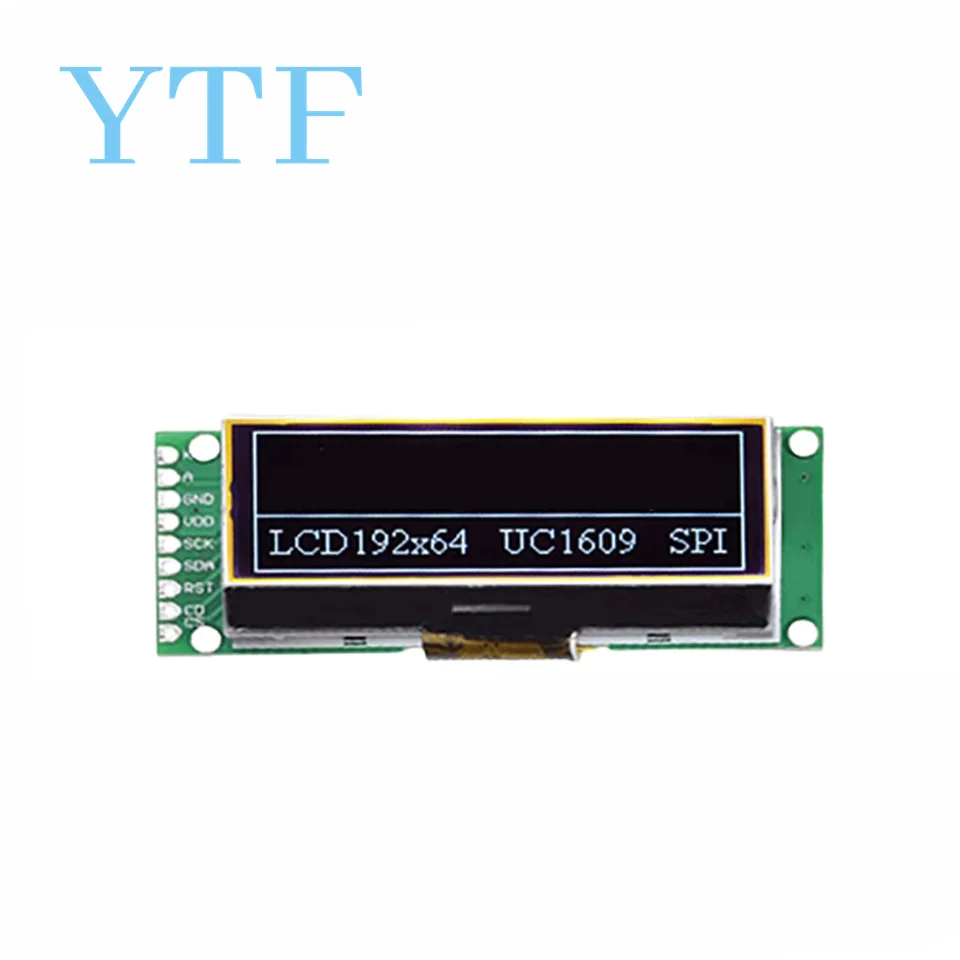 19264 192*64 layar tampilan modul LCD SPI seri matriks grafis pada 3.3 V-5 V