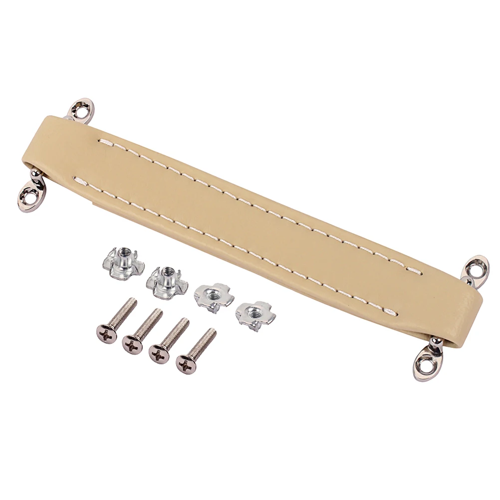 

Pu Handle Strap For Guitar Amplifier Amp Speaker Vintage Lightweight Durable Audio Accessories Beige Fit Car Audio