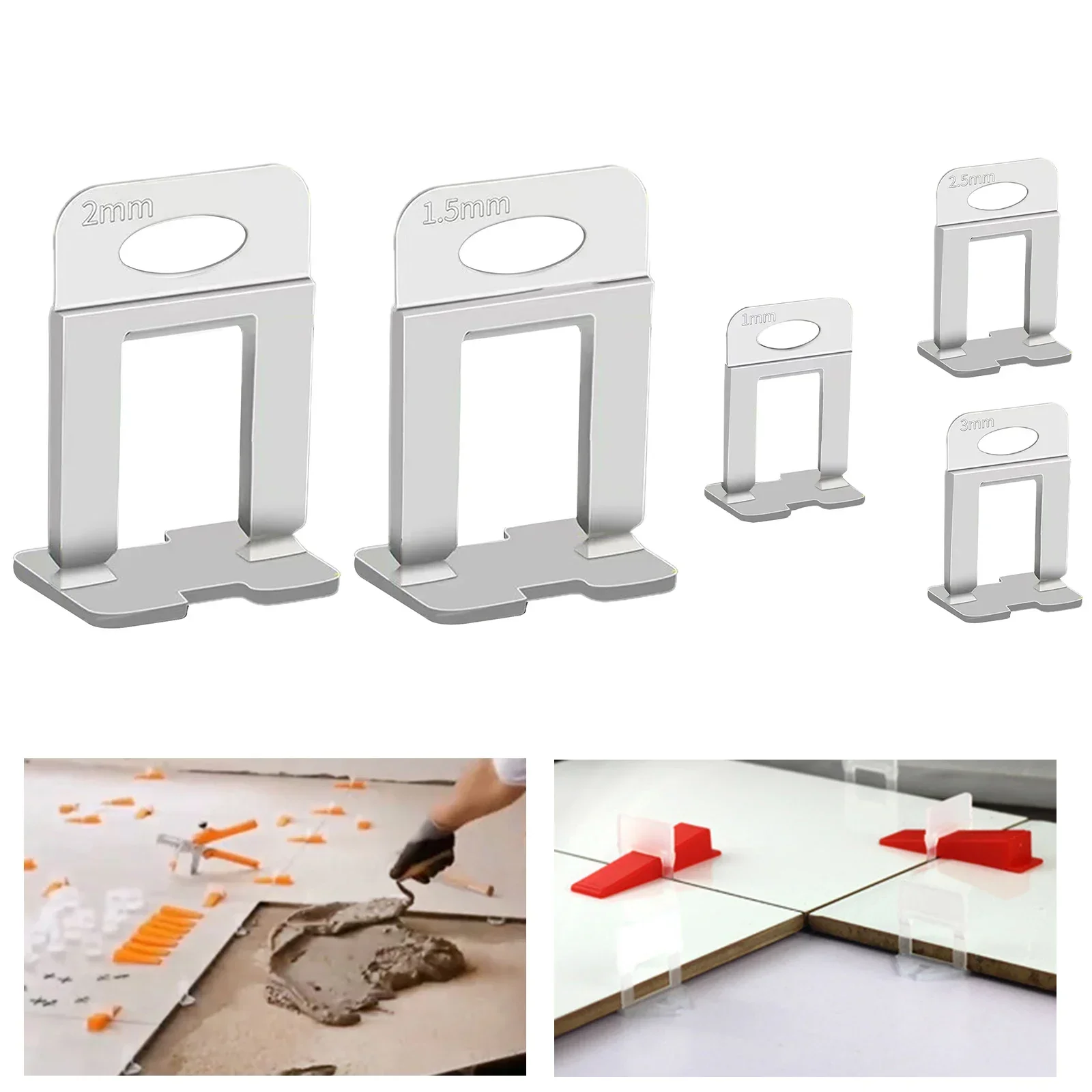 Livellatore per piastrelle Ottieni perfetta allineamento delle piastrelle con livellatore per muratura 100 distanziatori in plastica inclusi per una facile installazione