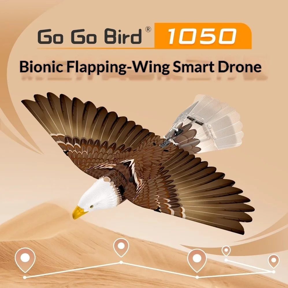 

Bionic Eagle Flapping Wing Smart Aircraft GPS Positioning Large Luban Bird RC Simulation Drone Gift
