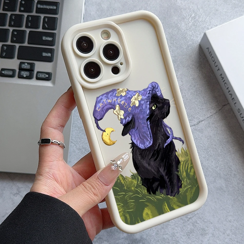 Cute Catwheezie Girl Phone Case for Oppo Reno 12 11 10 8 7 6 5 4 3 Reno12 Reno11 Reno10 Reno8 T Z F Pro Plus 4G 5G Ladder Cover