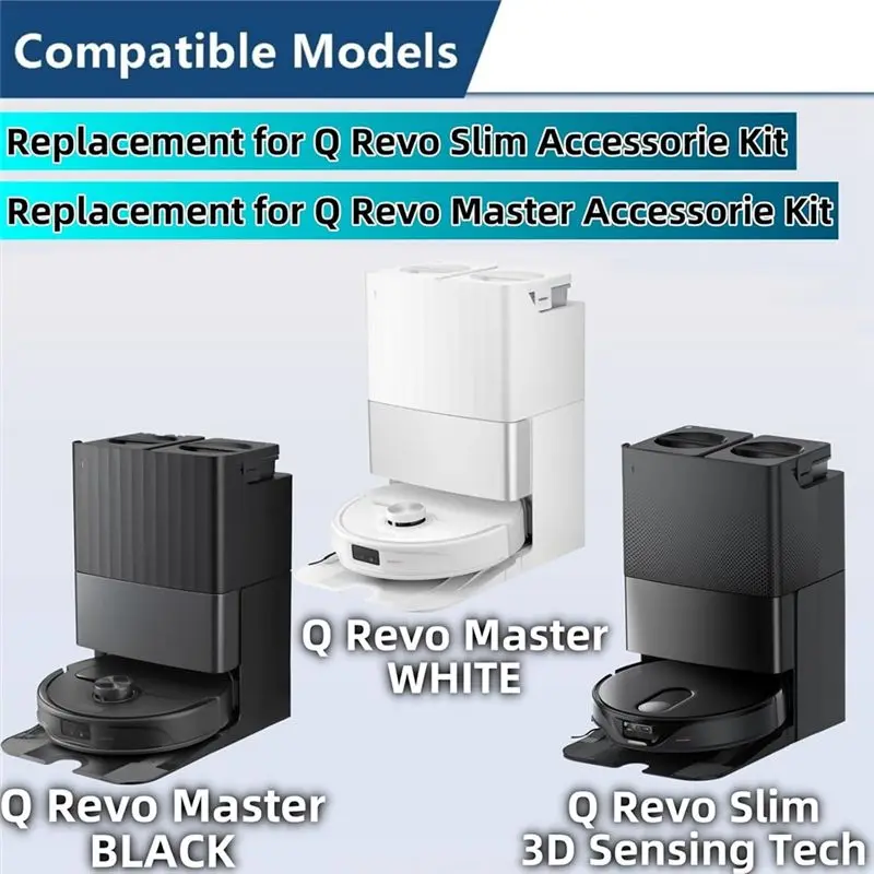 AB11-Accessories Kit For Roborock Qrevo Master/Qrevo Slim Robot Vacuum Main Side Brush Hepa Filter Replacement Parts