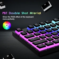 Nasadki na klawisze PBT 119 klawiszy Zestaw profili OEM Niestandardowe nasadki na klawisze Pudding Keycap do przełącznika mechanicznego MX