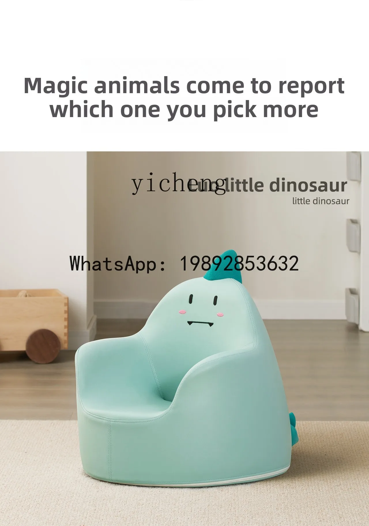 AG kinderbank baby cartoon meisje jongen baby lezen kleine zitbank