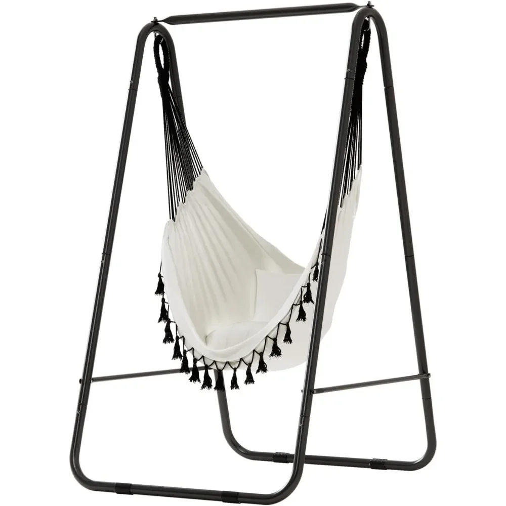 

Hammock Chair with Stand - Heavy-Duty Steel Swing Stand for Indoor & Outdoor Relaxation